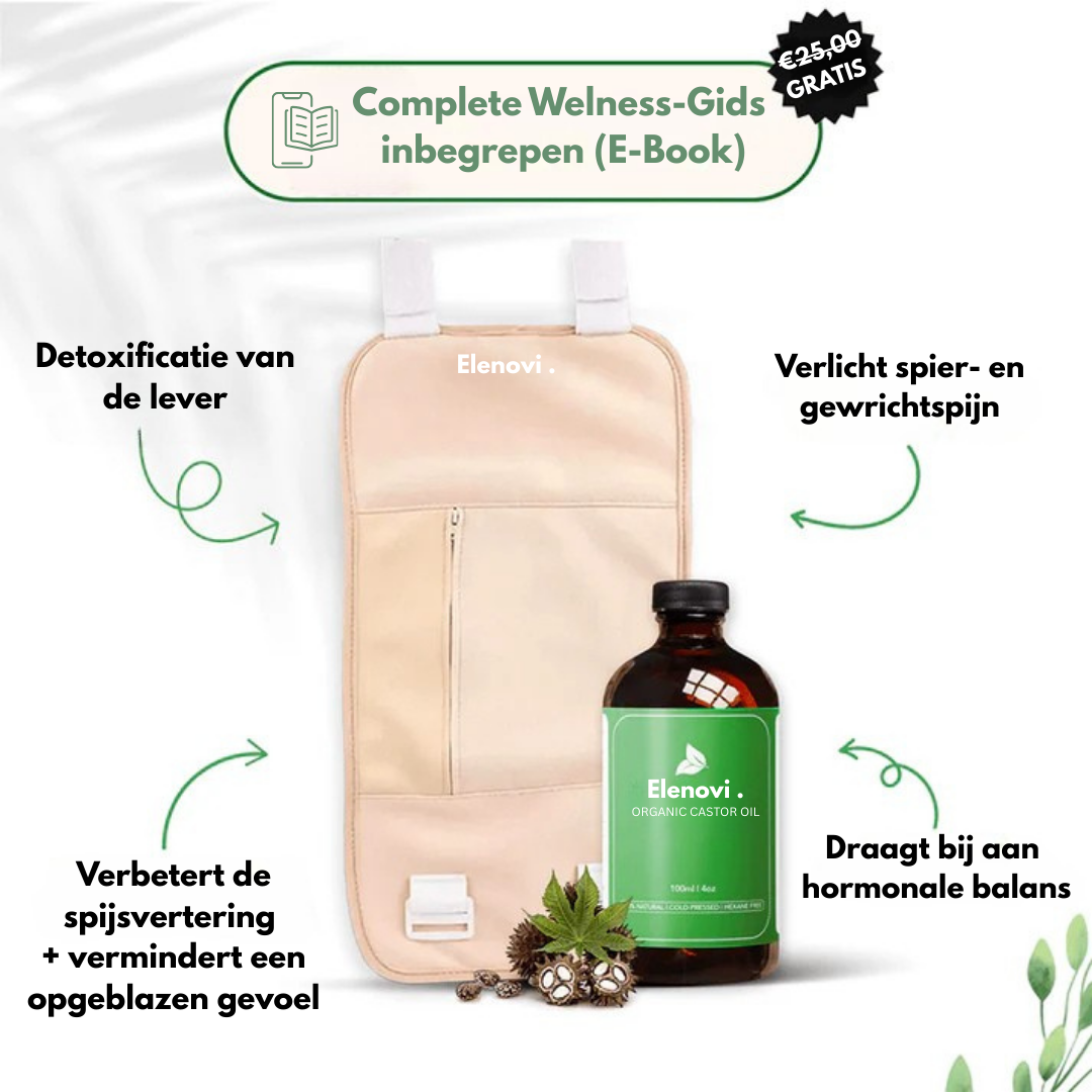 Hormonale Balans Welness Pakket (Thermische doek + Castor Olie)