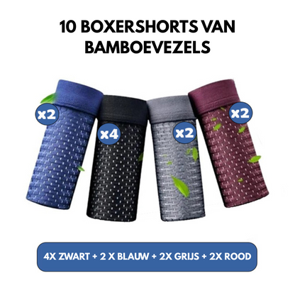 Bamboe Boxers 10-Pack