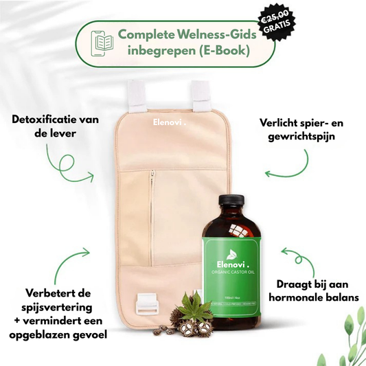 Hormonale Balans Welness Pakket (Thermische doek + Castor Olie)